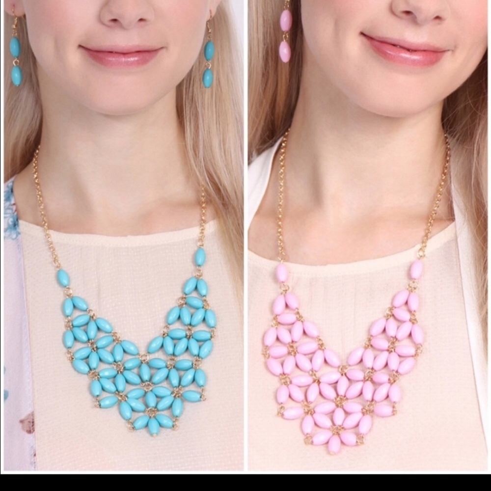 😀 🆕 BEAUTIFUL NECKLACE EARRINGS SET